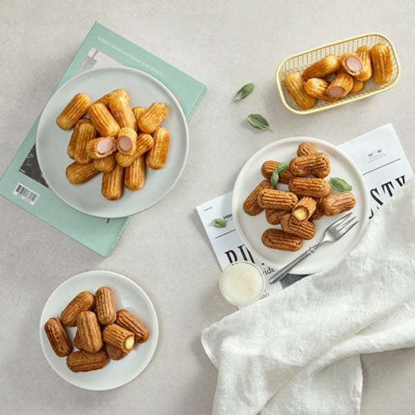 하우스원푸드 미니츄러스 500g 커스터드1봉+소시지1봉