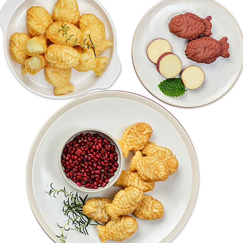하우스원푸드 미니 팥붕어빵500g+슈크림붕어빵500g+고구마붕어빵500g
