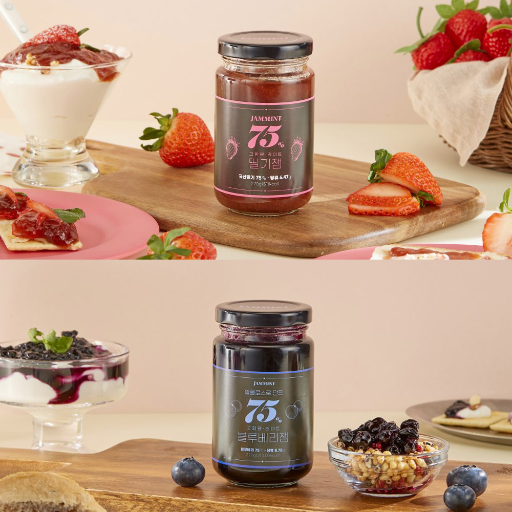 JAMMINT 75% 고함량 라이트 잼 270g+270g (3종 택1)