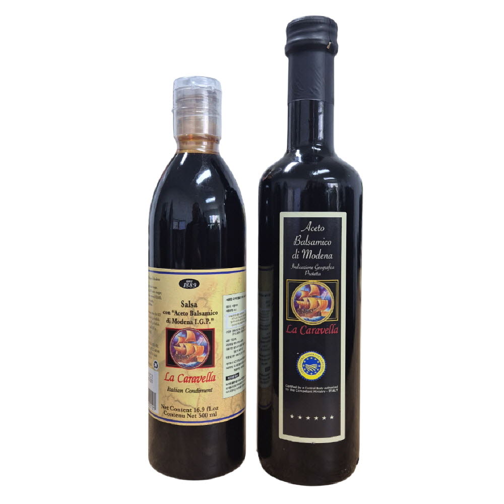 라 카라벨라 발사믹 식초 500ml 발사믹 소스 500ml (쇼핑백포함)