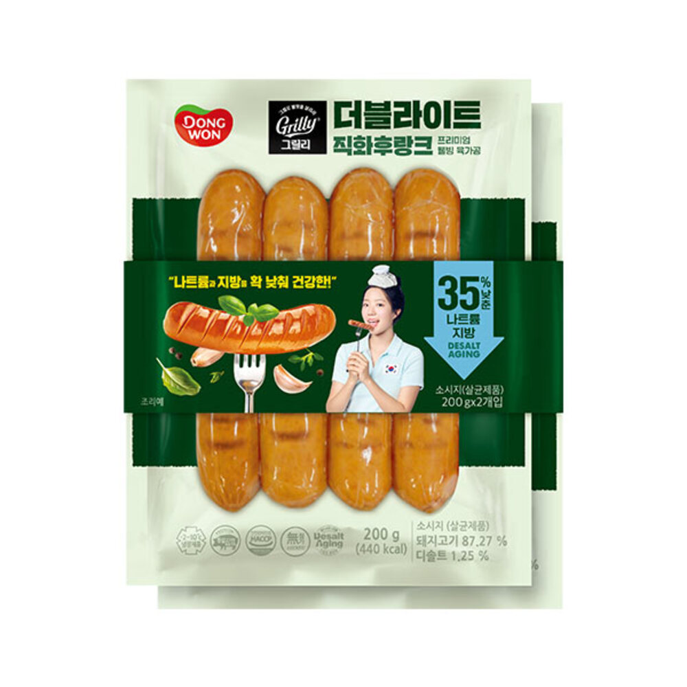 [동원] 그릴리 더블라이트 직화후랑크 200g x 4봉