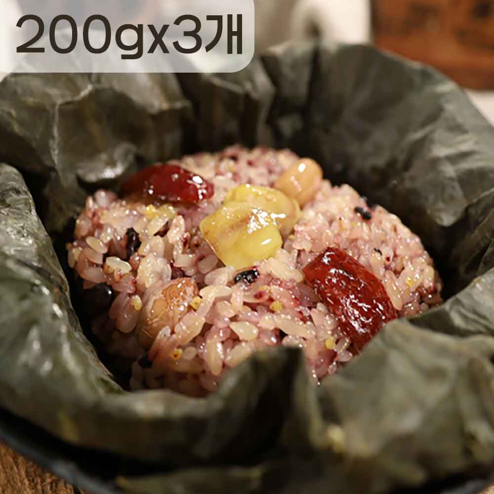 화신영농조합 [지리산백련] 찰연잎밥 200gx3개