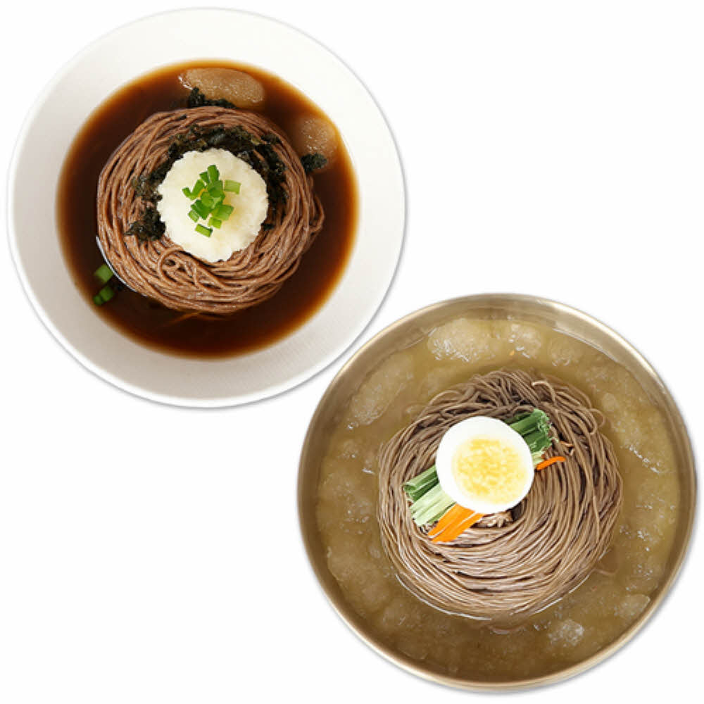 해돋이대아 [생면/신선배송]메밀냉면5인분+메밀소바5인분(메밀면2kg+냉면육수5봉+메밀장5봉)