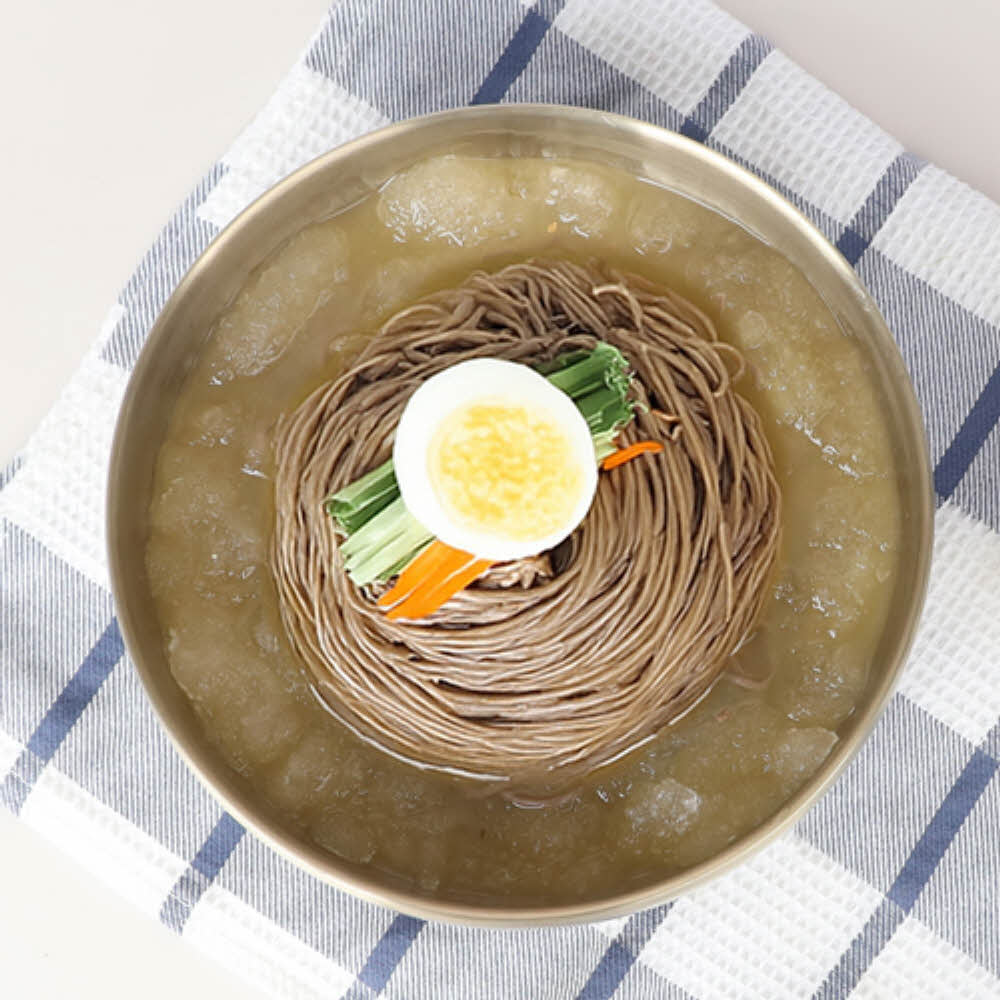 해돋이대아 [생면/신선배송]봉평식 메밀냉면10인분(메밀면2kg+냉면육수10봉)