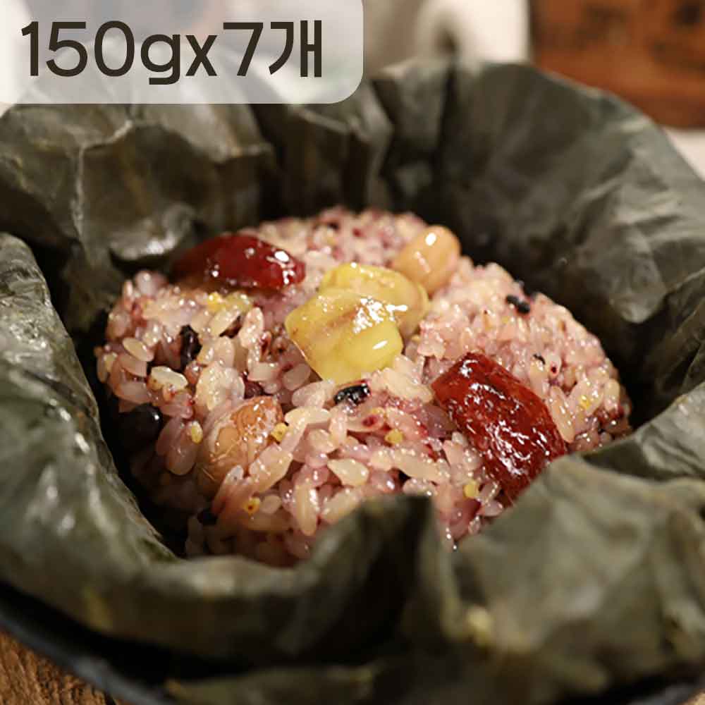 화신영농조합 [지리산백련] 찰연잎밥 150gx7개
