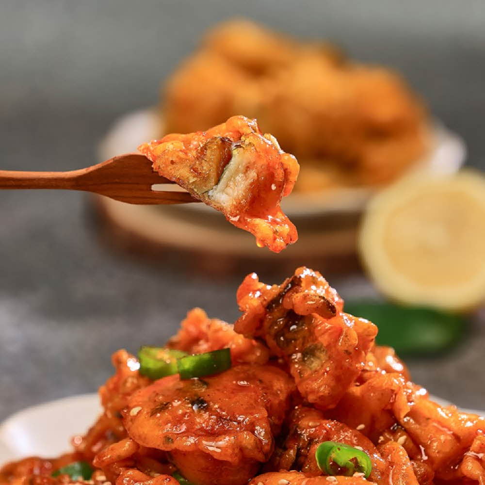 [산앤들] 포항특산품 매콤달콤 붕장어강정 300g 2+1팩