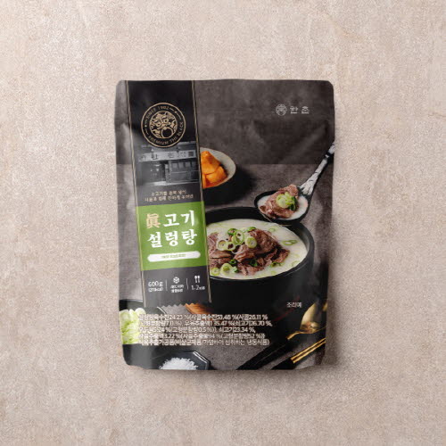 한촌설렁탕 더블랙 프리미엄 진 고기설렁탕 600gx4봉