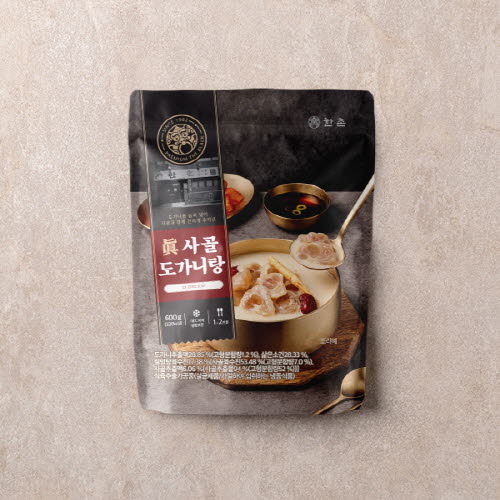 한촌설렁탕 더블랙 프리미엄 진 사골도가니탕 600gx3봉