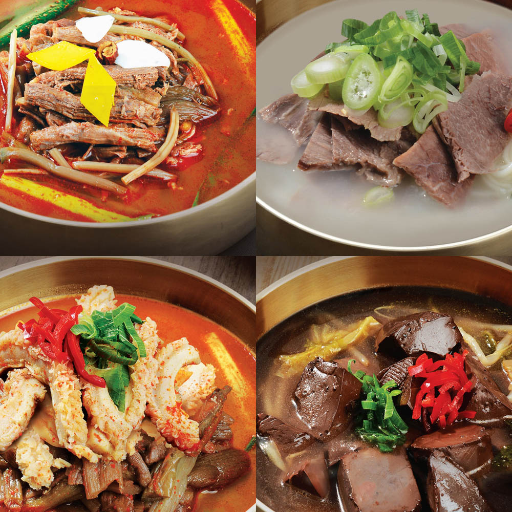 [한끼식탁] 육개장x3팩+설렁탕x3팩+선지해장국x2팩+양평해장국x2팩(레토르트)