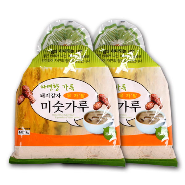 무가당 무염 돼지감자 미숫가루 1kg*2