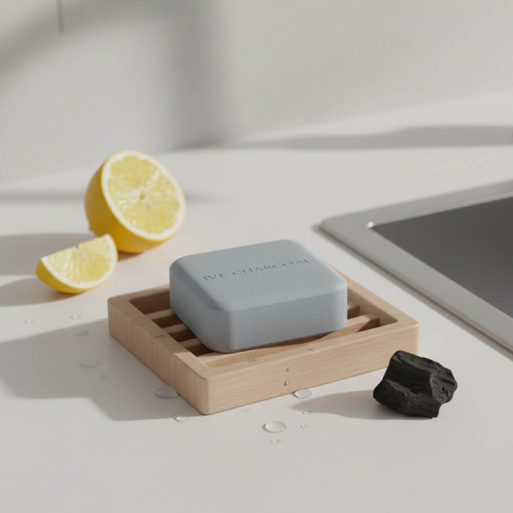 이브차콜 1종 친환경 숯 목초액 설거지 비누 100g, 1개