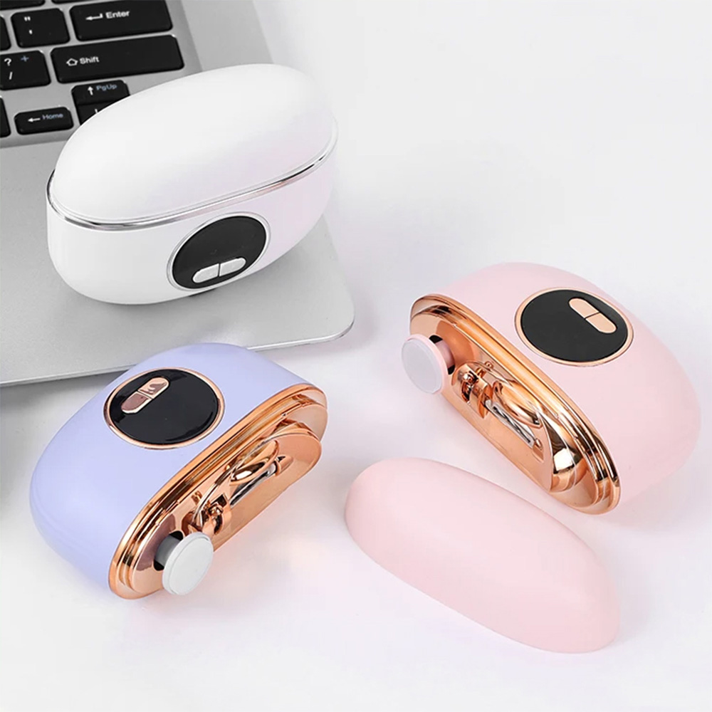 전동 자동 손톱깍이 듀얼헤드 3단계 조절 네일케어 손톱정리 그라인더 네일트리머