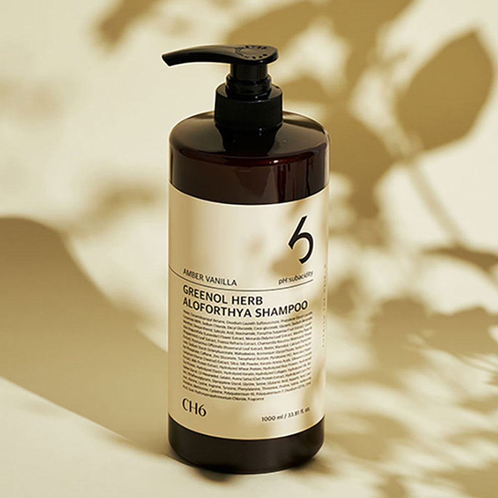 CH6 그리놀 허브 알로포시아 샴푸 엠버바닐라향 1L