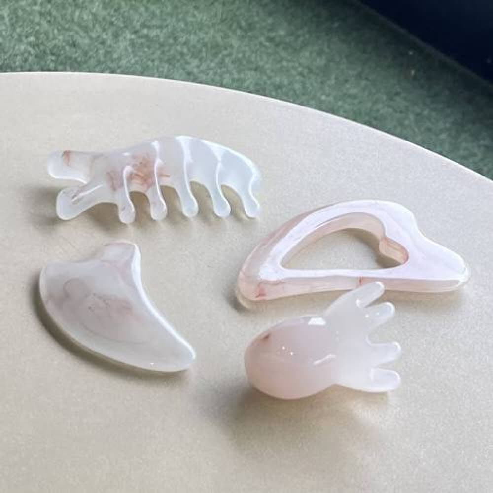 마사지 괄사 4종세트(브이괄사,하트괄사,문어괄사,빗괄사)