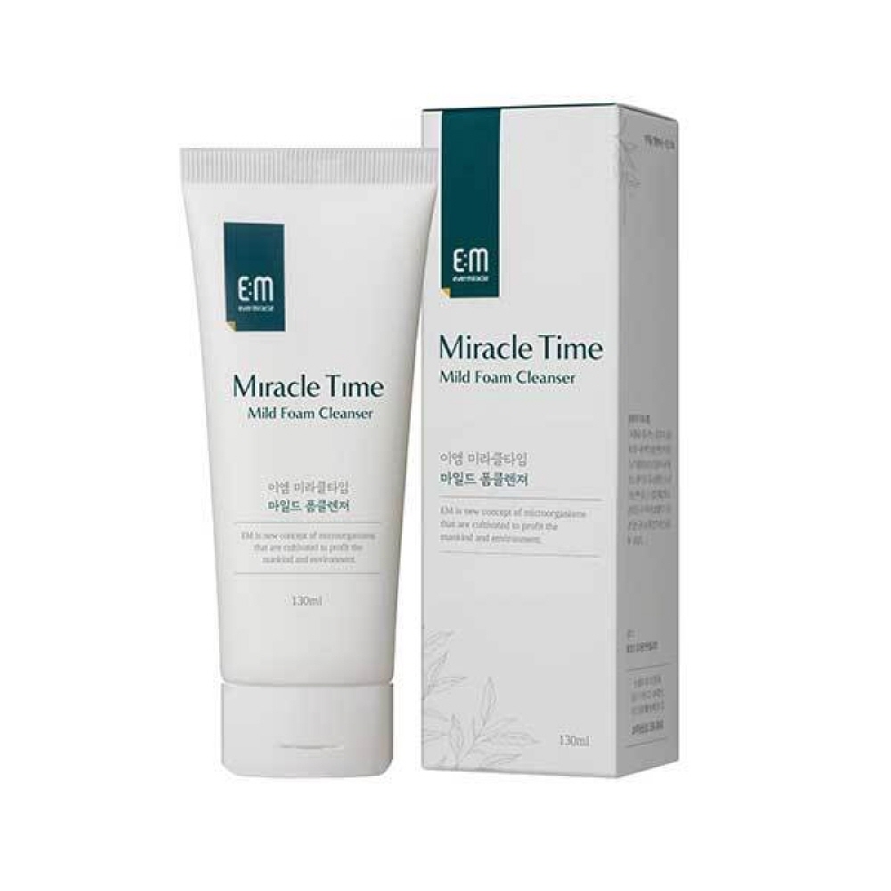 이엠 미라클타임 마일드 폼클렌저 130ml