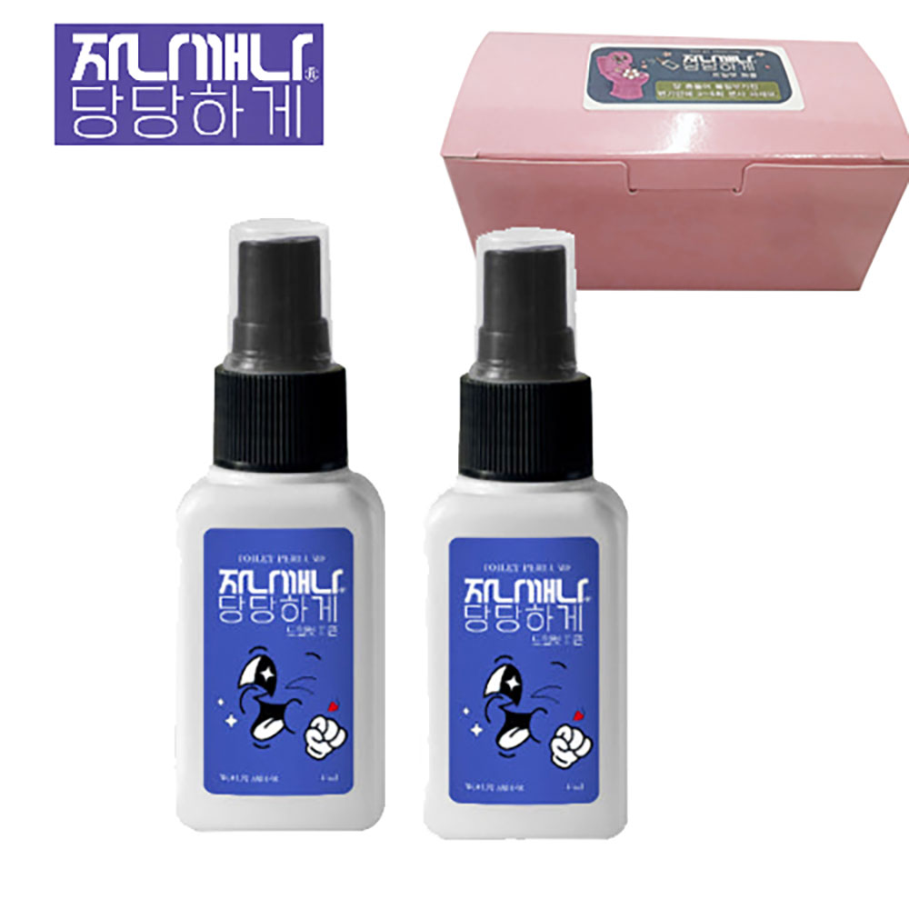[화장실 에티켓][자나깨나] 당당하게 토일렛퍼퓸 화장실향수 45ml *2P(종이케이스)
