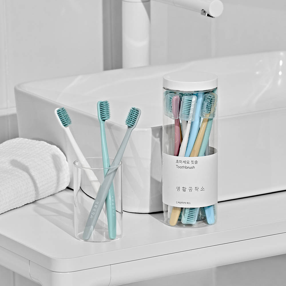 [생활공작소] 0.18mm 초미세모 칫솔 12EA X 2개