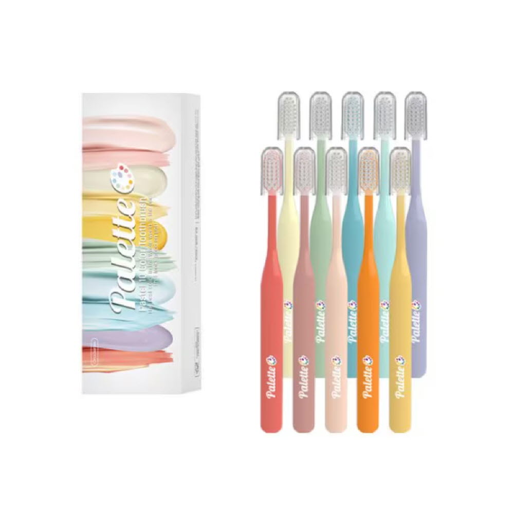[오라덴스] 팔레트칫솔 파스텔 소프트 10개입