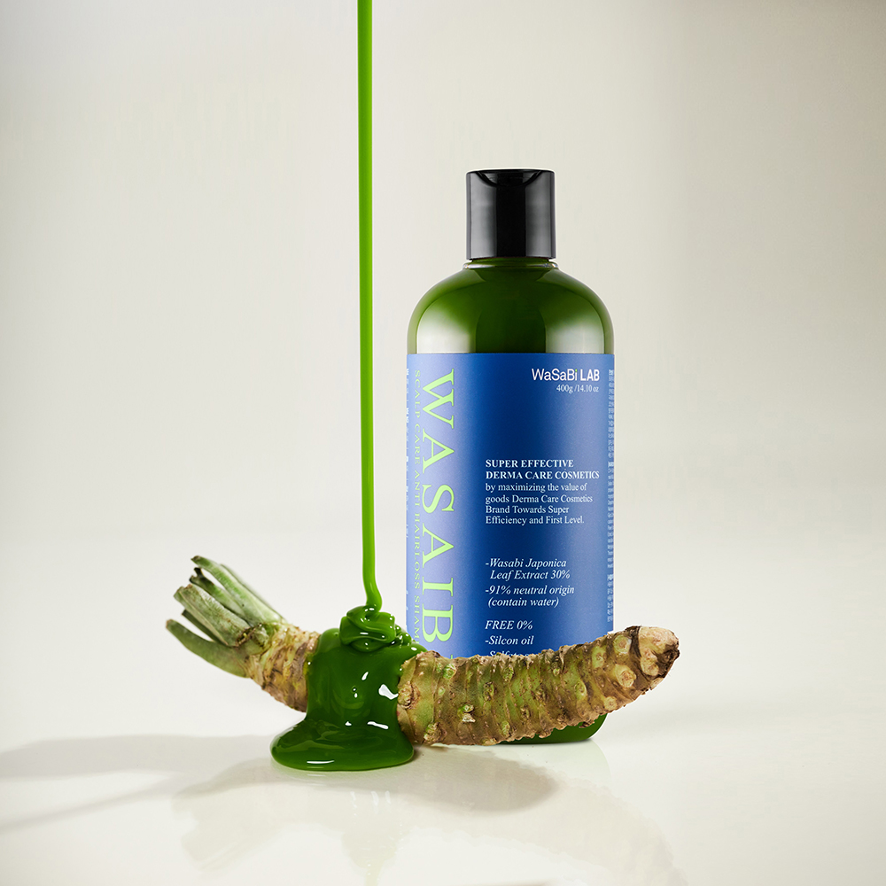 와사비 스칼프 케어 샴푸 400ml 1통/우수한세정력,린스가 필요없는 부드러움