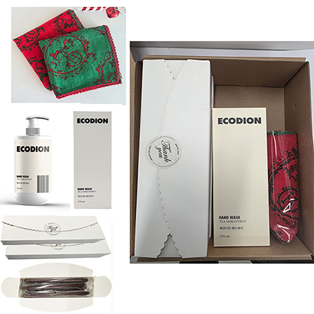[에코디언] 핸드워시 손수건세트 막대과자 2P 세트