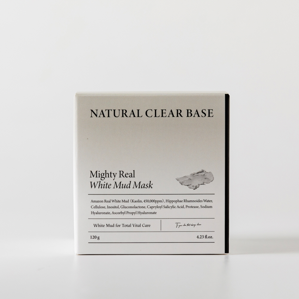 [내추럴 클리어] 베이스 마이티 리얼 화이트 머드 마스크 120g
