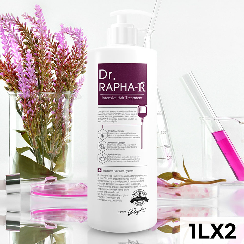 [닥터라파알] 단백질 트리트먼트 1L x 2 손상모 90.8% 개선