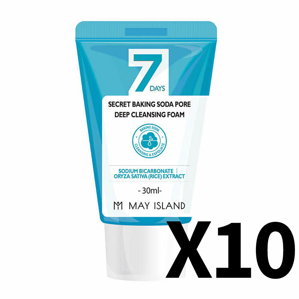 [메이아일랜드] 7 시크릿 베이킹 소다 모공 딥 클렌징 폼 30ml 10개