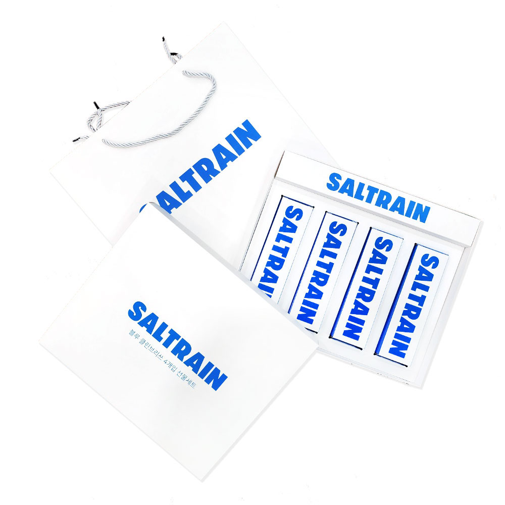 [솔트레인] 블루클린 브리쓰 4P 치약세트 (그레이트솔트 토판염 치약 100g X 4입)