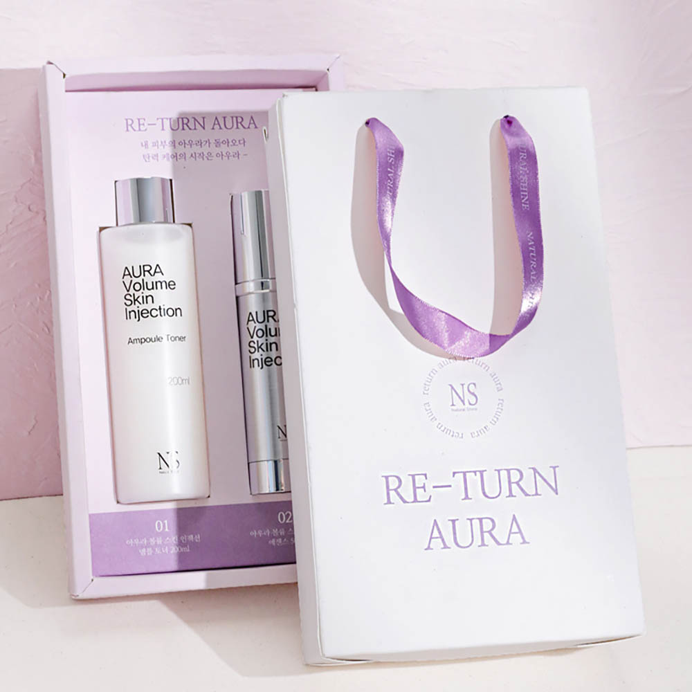 [네츄럴샤인] 탄력케어 아우라 셋트 (토너 120ml/ 에센스 50ml)