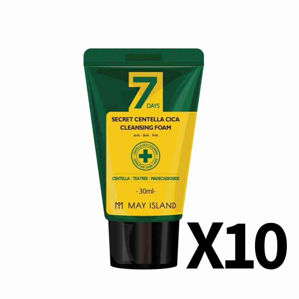 [메이아일랜드] 7 시크릿 센텔라 시카 클렌징 폼 30ml 10개