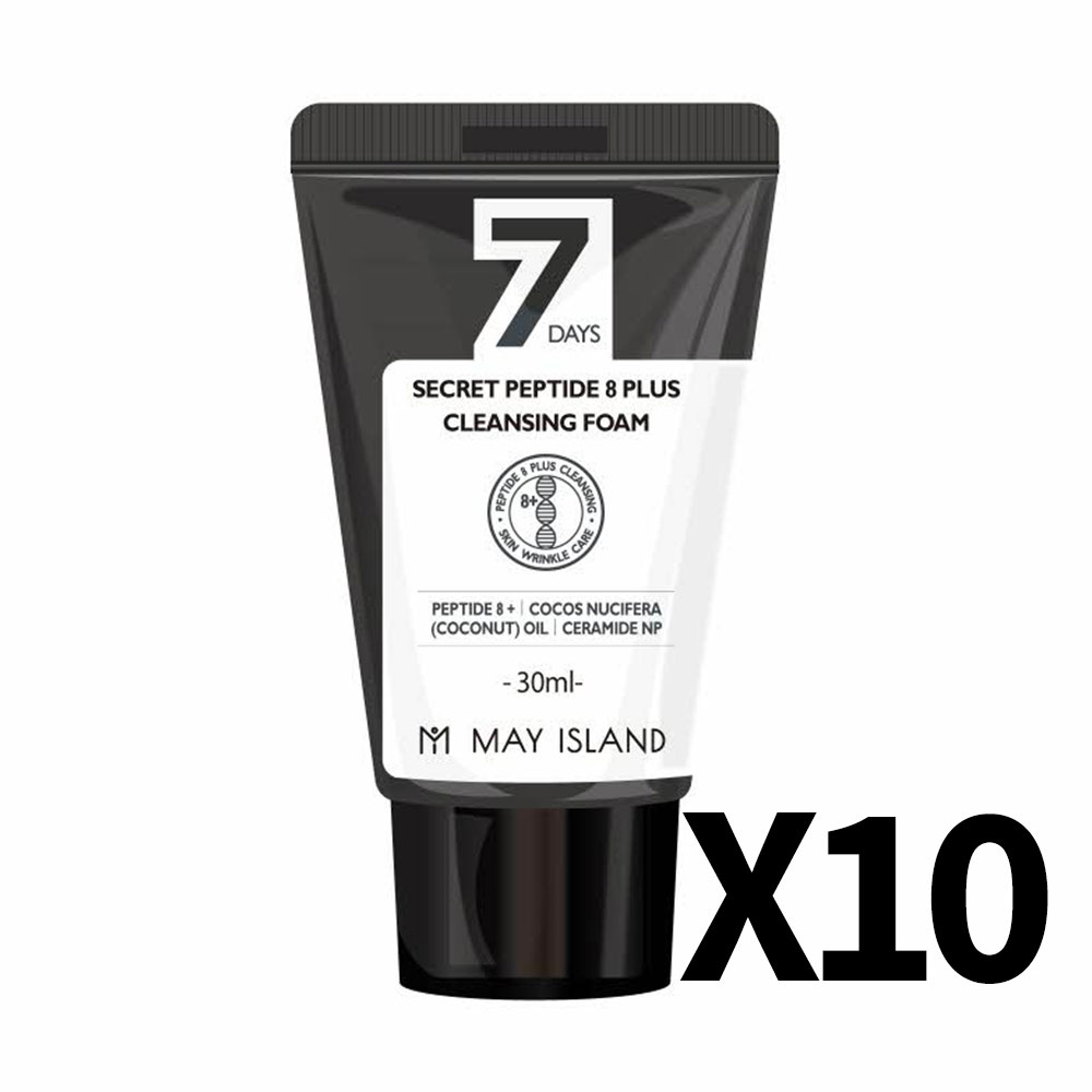 [메이아일랜드] 7 시크릿 펩타이드 8+ 클렌징 폼 30ml 10개