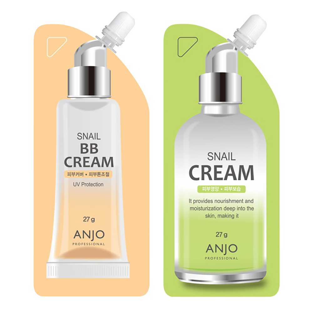 [앙쥬] 프로페셔날 스네일 비비크림 5개+영양크림 5개