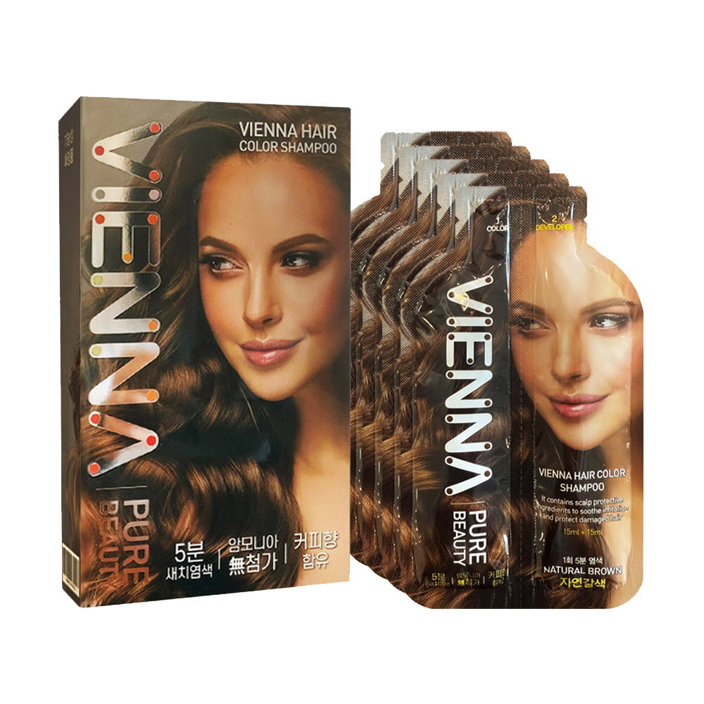 비엔나 새치커버 염색약 5회분(1박스)