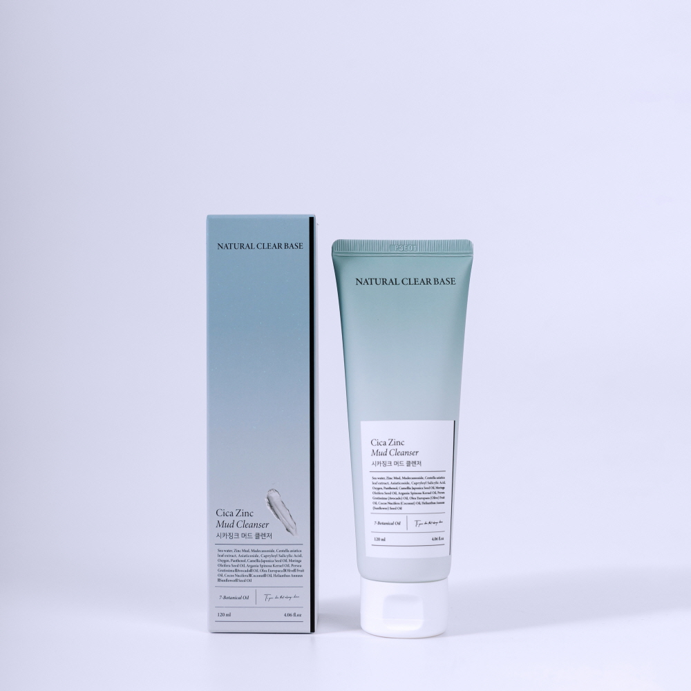 [내추럴 클리어] 베이스 시카 징크 머드 클렌저 120ml x 3EA