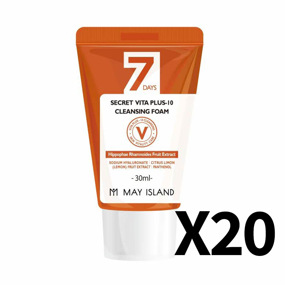 [메이아일랜드] 7 시크릿 비타 플러스-10 클렌징 폼 30ml 20개