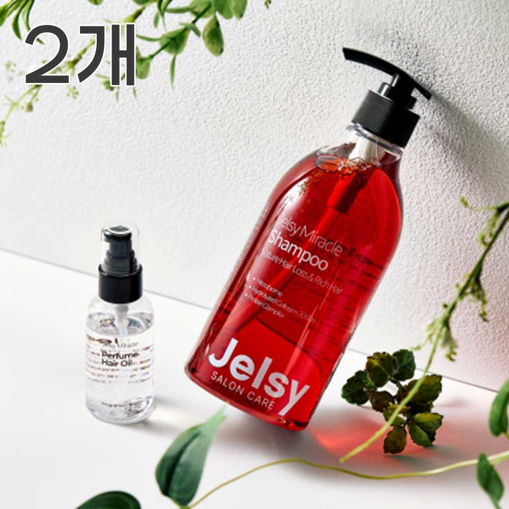 젤씨 미라클 볼륨 탈모 트리트먼트 샴푸(500ml) 2개