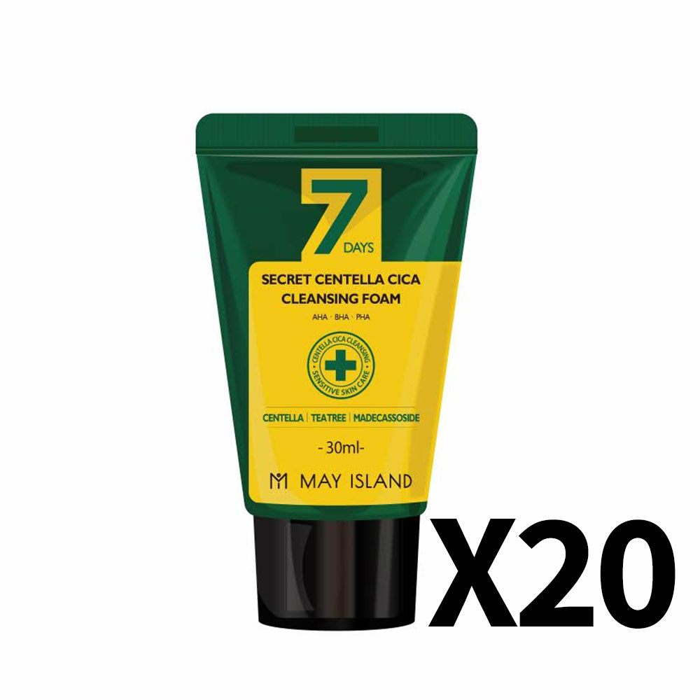 [메이아일랜드] 7 시크릿 센텔라 시카 클렌징 폼 30ml 20개