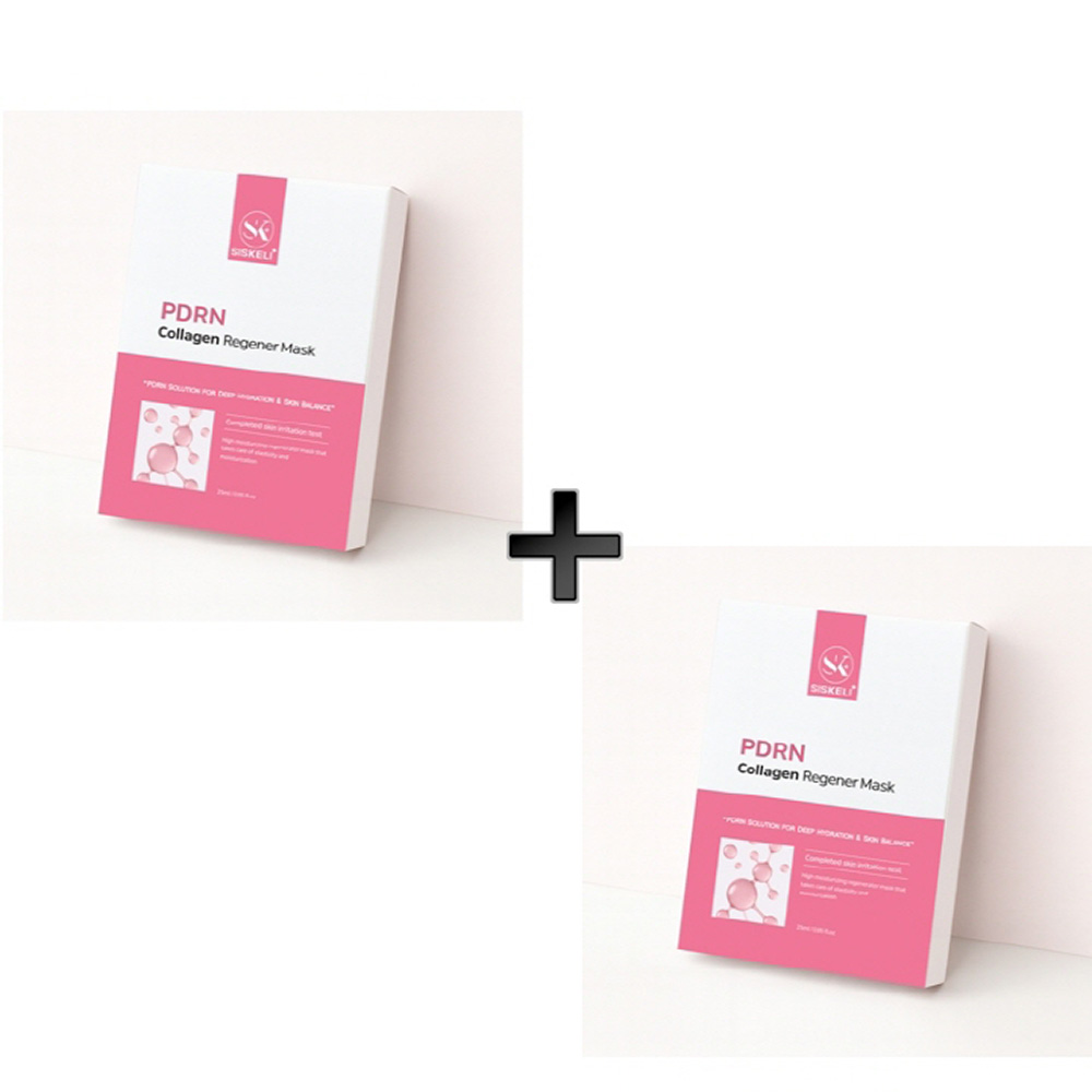 [시스켈리] 1+1 PDRN 콜라겐 리제너 마스크팩 1박스(25mlx10p)