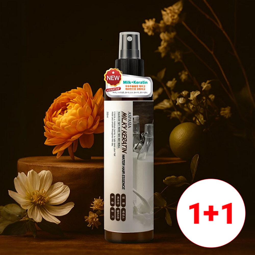 [아스파시아] 뿌리는 밀키케라틴 헤어미스트 250ml*2개