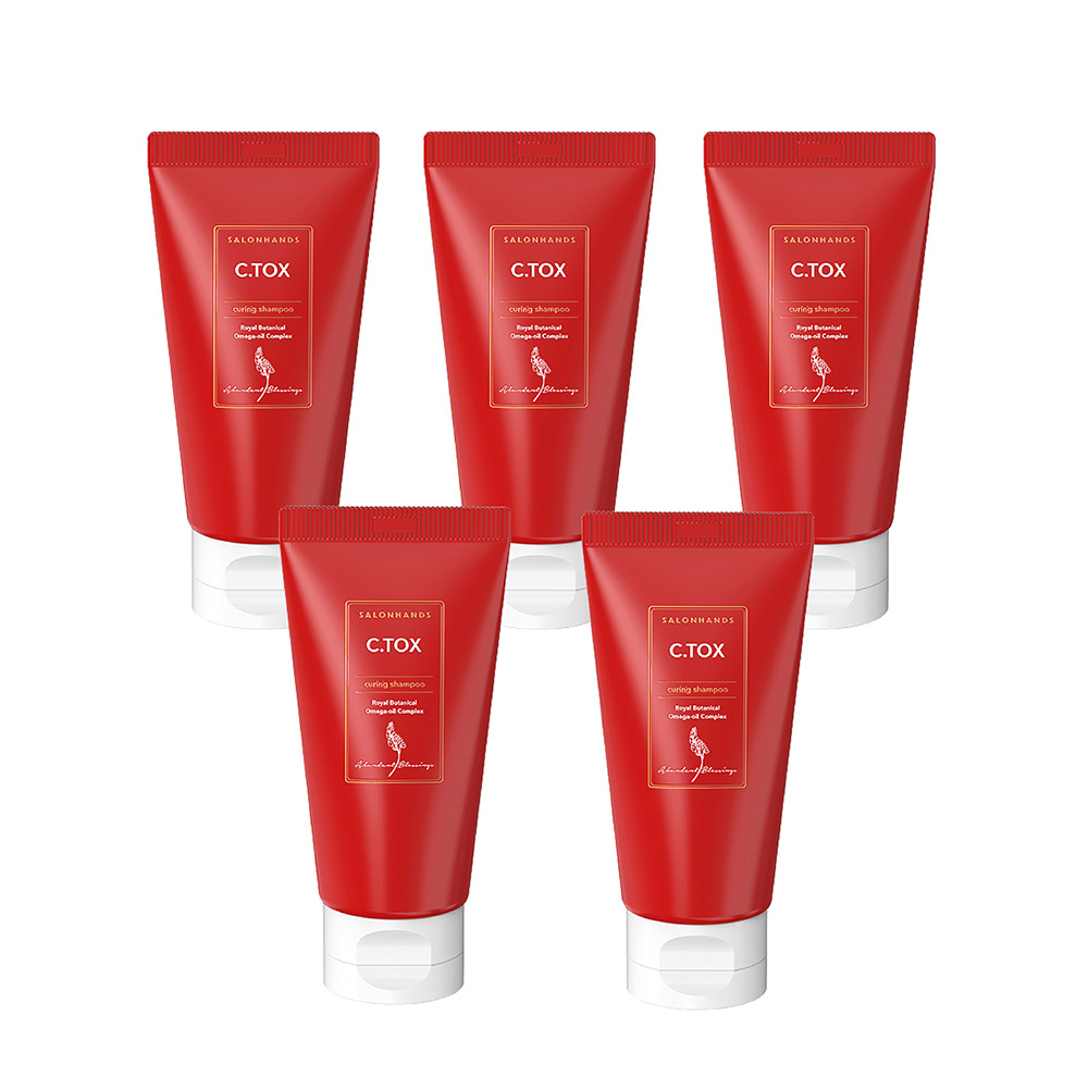 [살롱핸즈] 씨톡스 큐어링 샴푸 50ml*5개