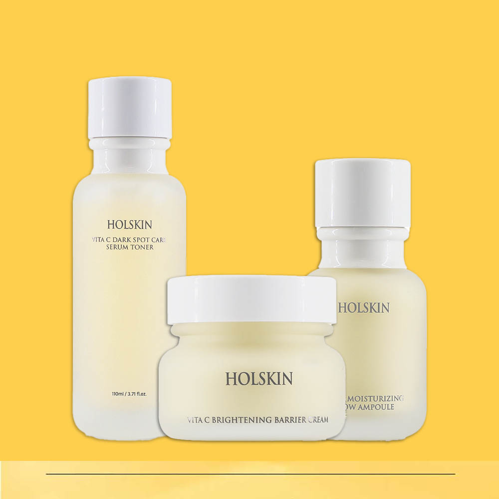 [비타씨] 환하게 빛나는 스킨케어 3종세트 (토너+앰플+크림)