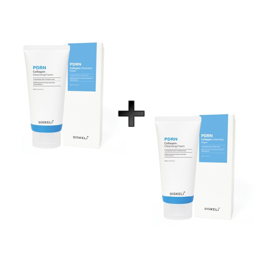 [시스켈리] 1+1 PDRN 콜라겐 클렌징 폼 300ml