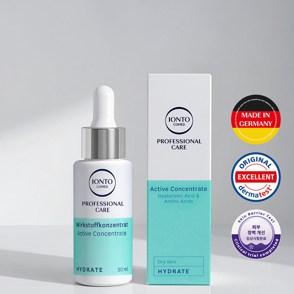 [이온토코메드] 인텐스 액티브 콘센트레이트 앰플(30ml)/독일 브랜드/수분 유지/보습/진정/피부결 개선