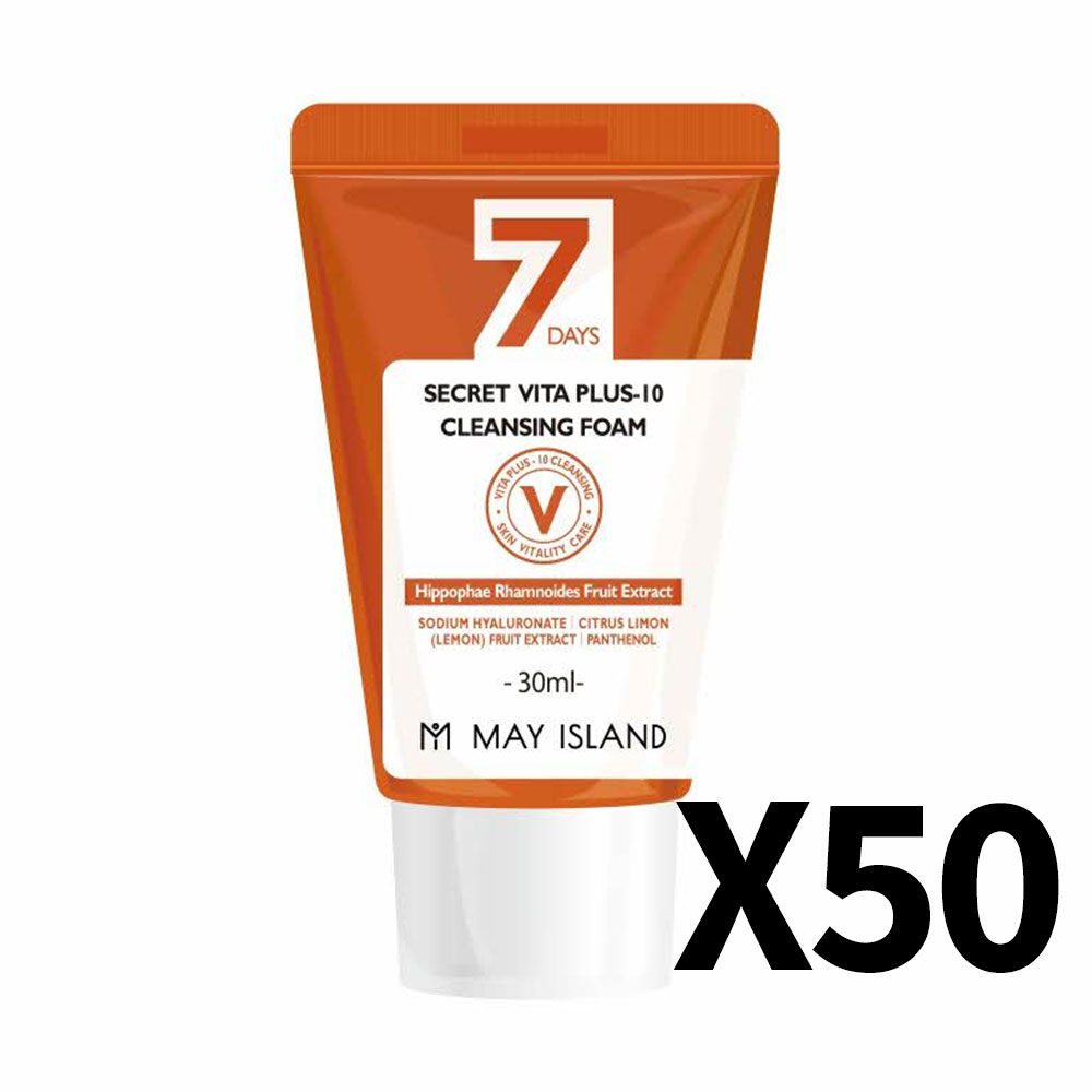 [메이아일랜드]7 시크릿 비타 플러스-10 클렌징 폼 30ml 50개