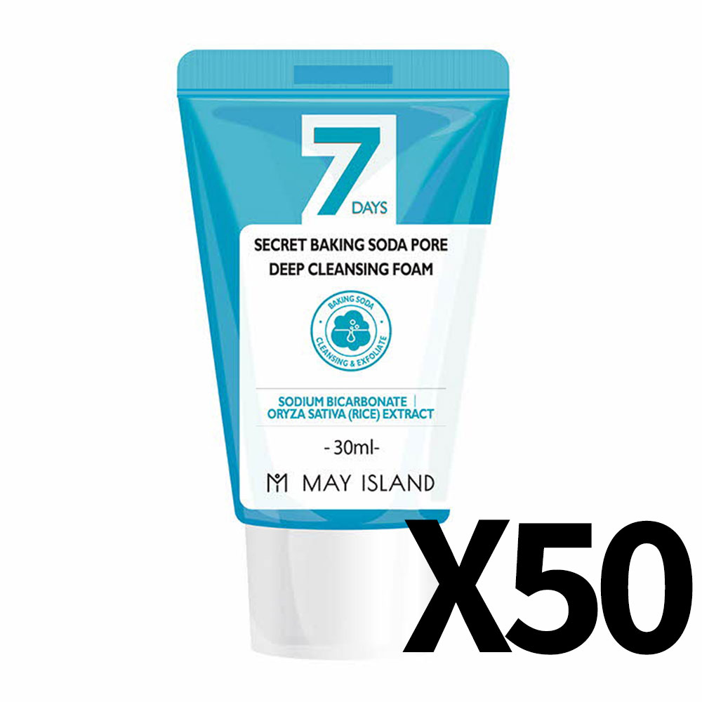 [메이아일랜드] 7 시크릿 베이킹 소다 모공 딥 클렌징 폼 30ml 50개