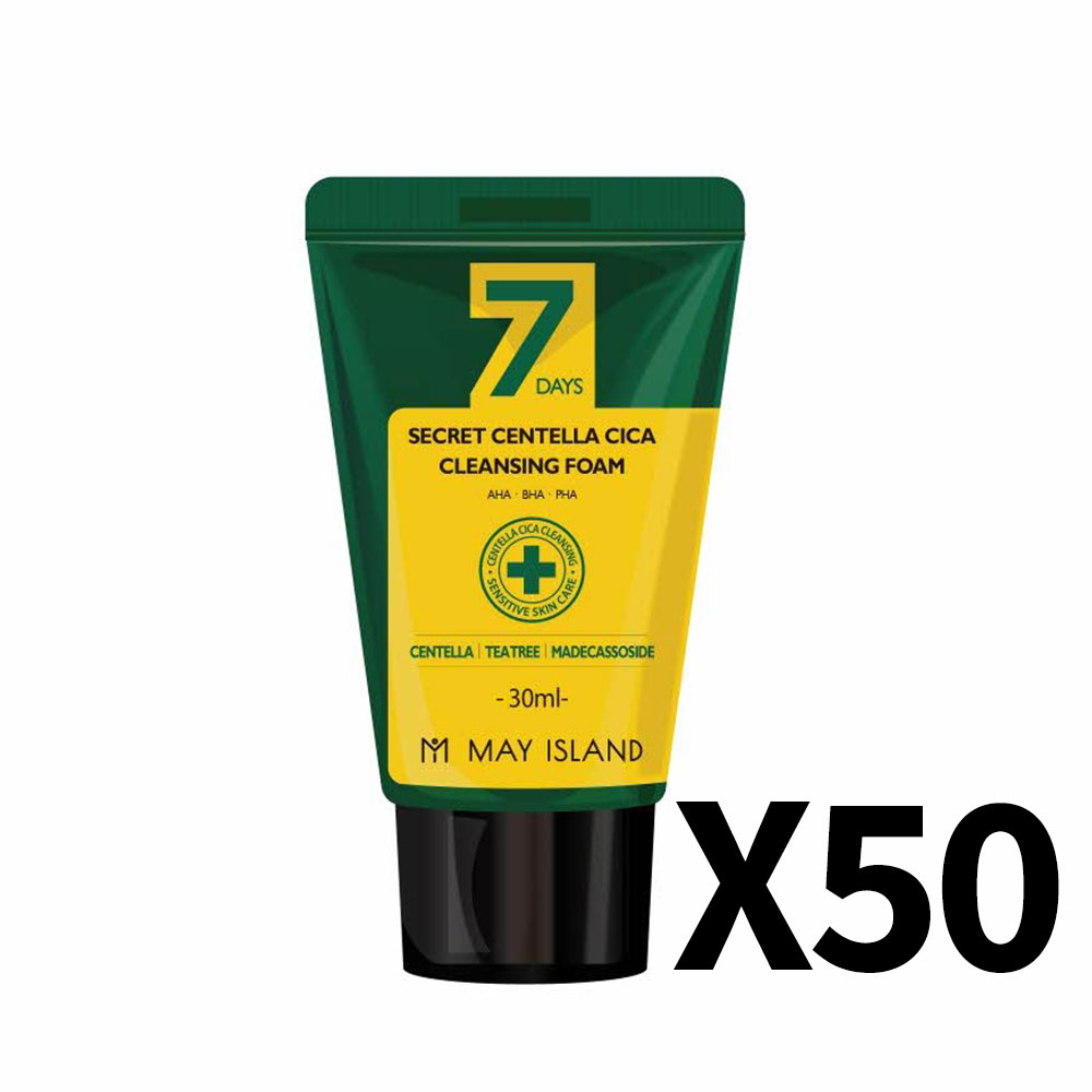 [메이아일랜드] 7 시크릿 센텔라 시카 클렌징 폼 30ml 50개