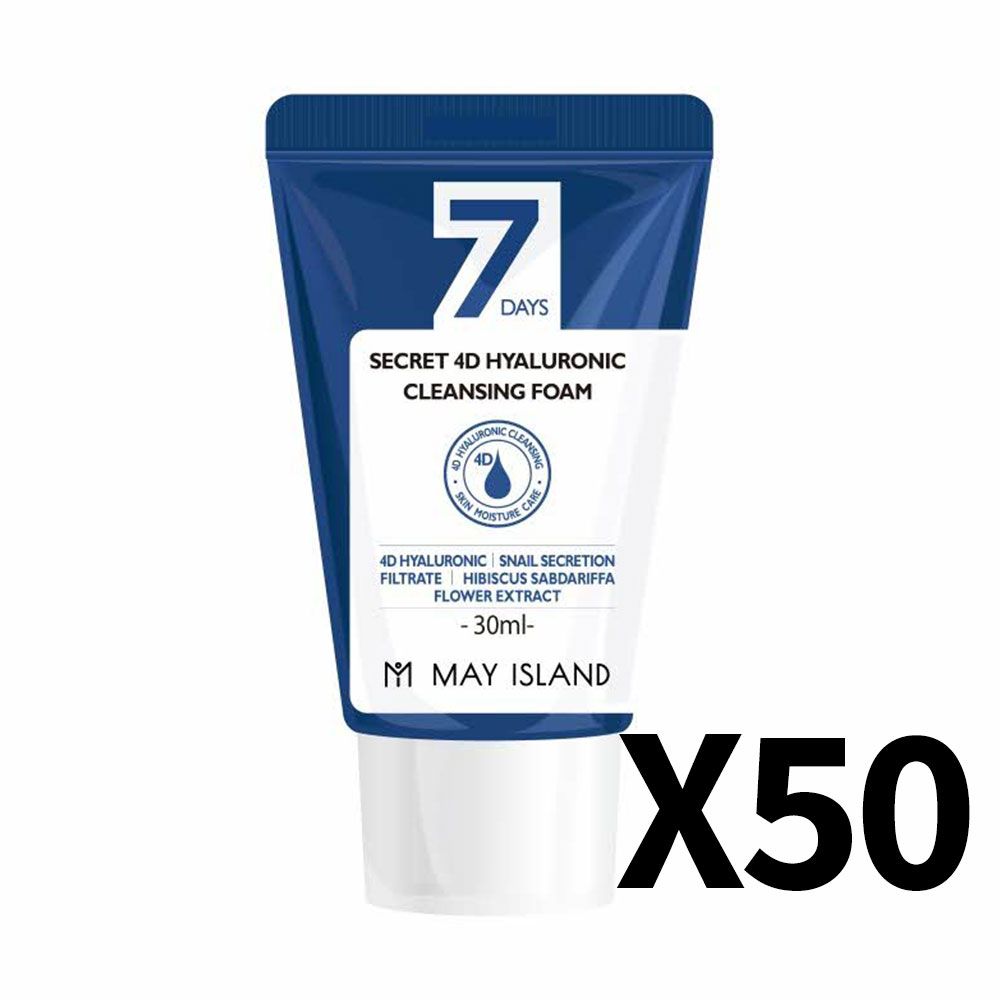 메이아일랜드 7 시크릿 4D 히아루로닉 클렌징 폼 30ml 50개