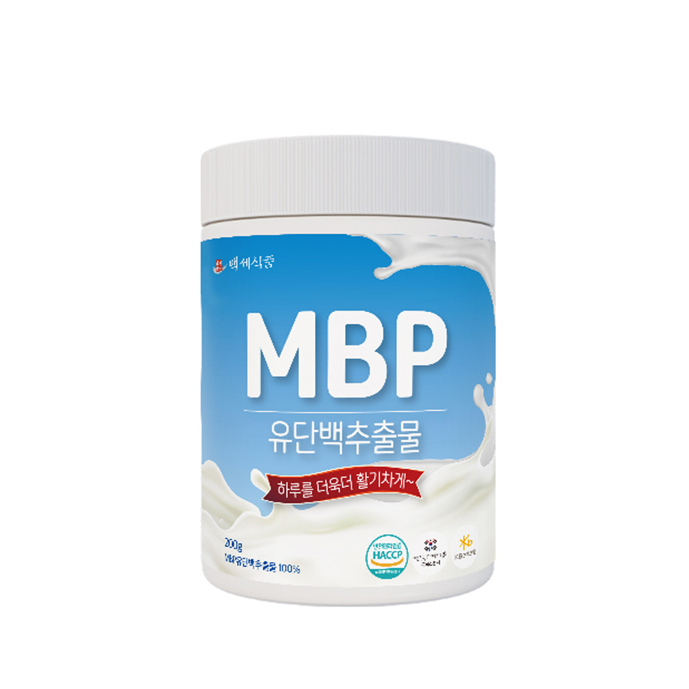 [백세식품] 네덜란드산 원료 MBP 유단백추출물 분말 200g 골밀도·연골·골다공증 예방