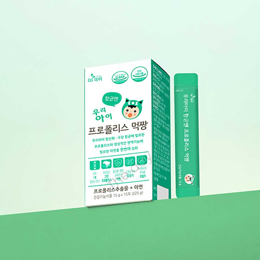 [더데이] 우리아이 항균엔 프로폴리스 먹짱 15g*1박스(15포) TDY_propolis