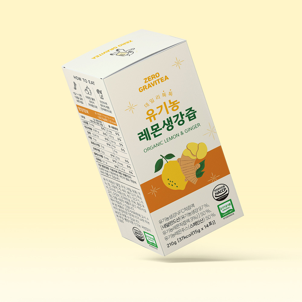 제로그래비티 유기농 레몬생강즙 15gX14포